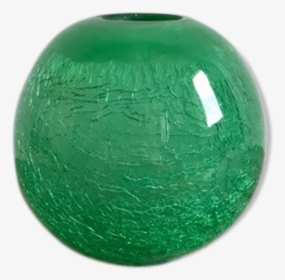 Cracked Glass Ball Vase   Src Https - Ceramic, HD Png Download, Transparent PNG